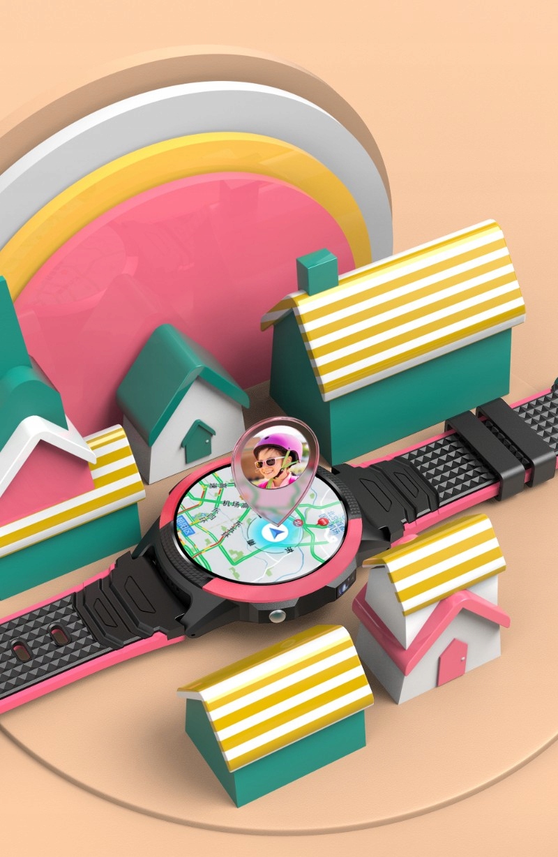 SMARTWATCH 4G DLA DZIECI LOKALIZATOR GPS GoGPS X03 Kolor różowy