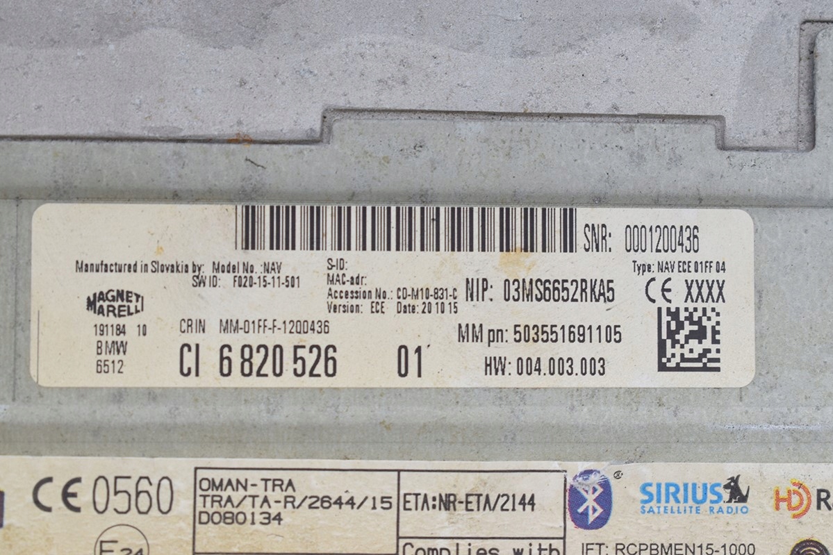 CZYTNIK NAWIGACJI RADIO CD BMW 2 F45 6820526 Car type Passenger cars