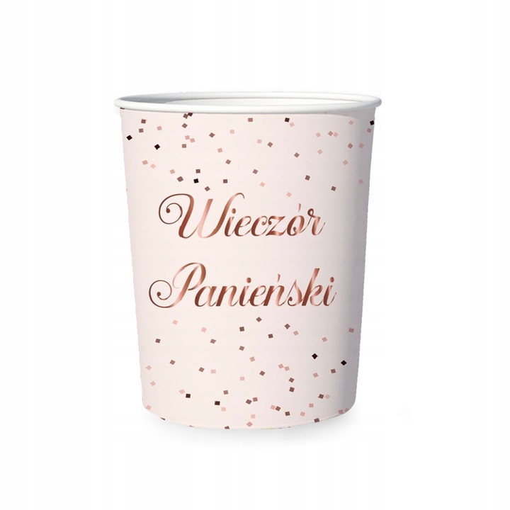 Kubeczki różowe Wieczór Panieński 6szt