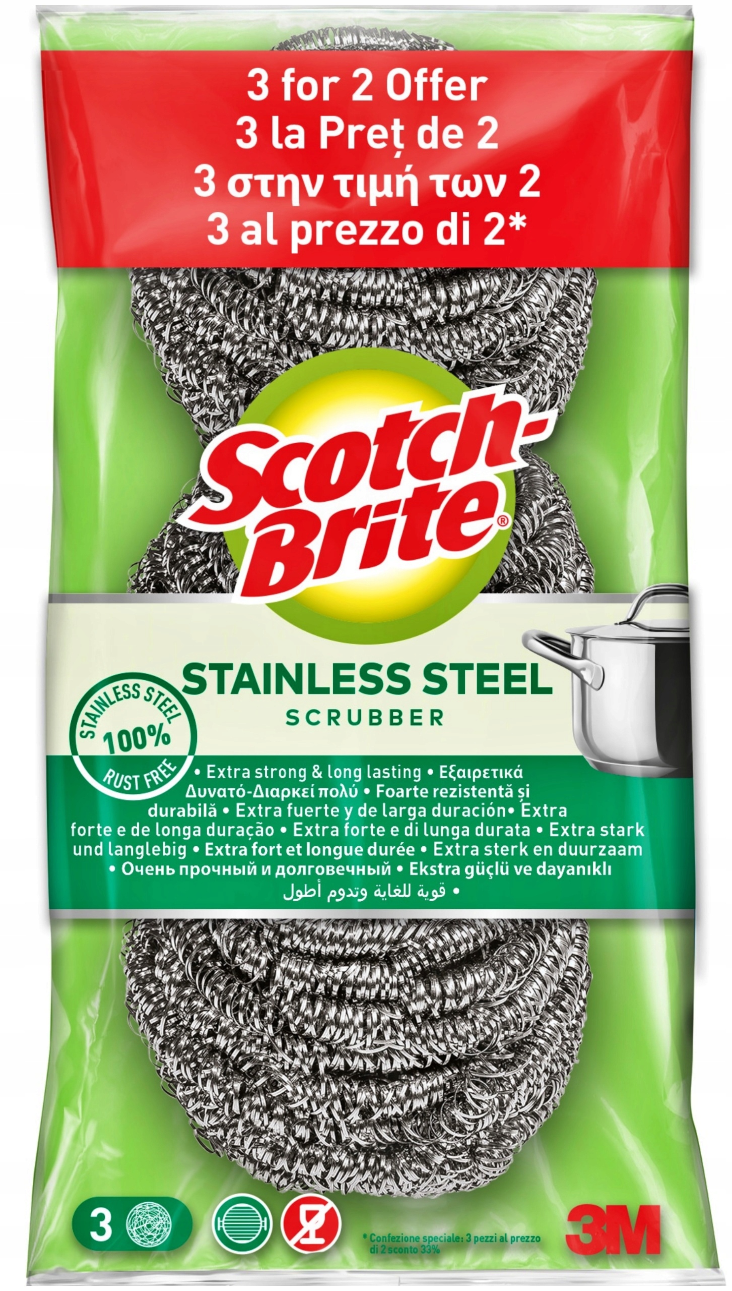 

Druciak Spiralny Scotch Brite Zmywak 2+1SZT