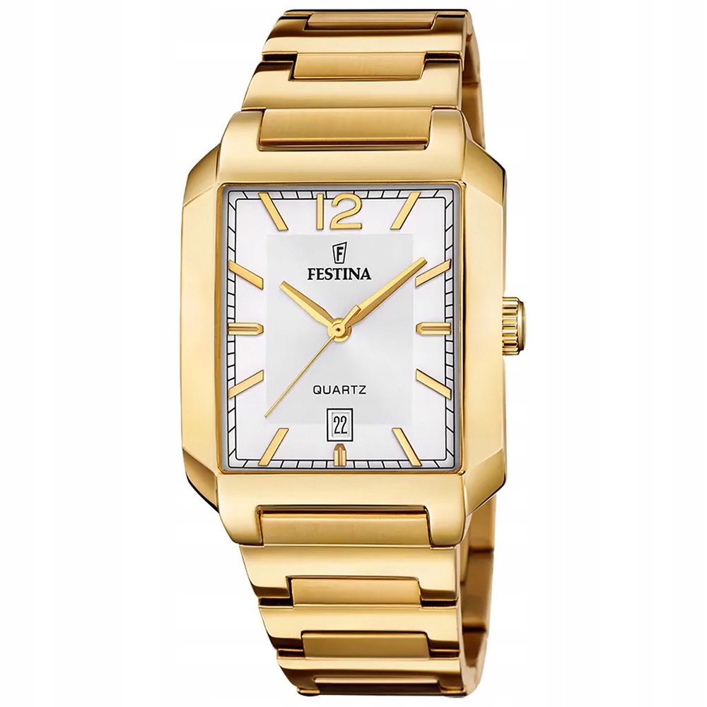 Pánské Hodinky Festina F20678-2 zlatý náramek