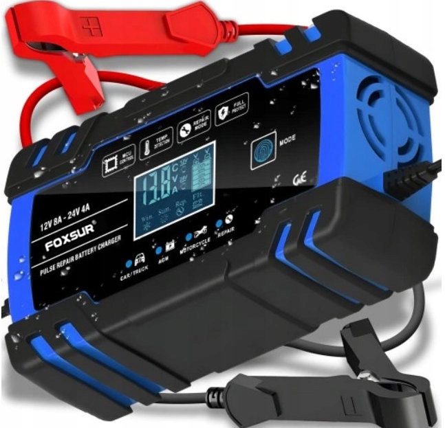 ORYGINALNY PROSTOWNIK FOXSUR SAMOCHODOWY AUTOMATYCZNY 12V 24V