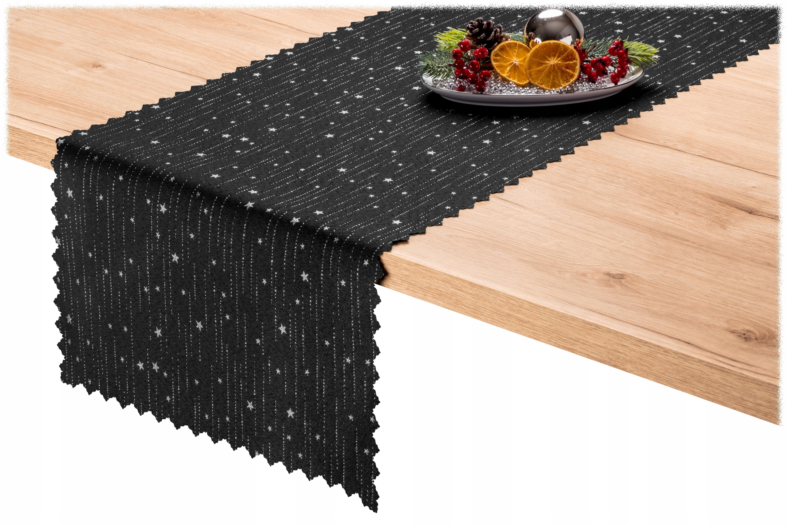 

bieżnik 30x90 Dwustronny Srebrny czarny Diament