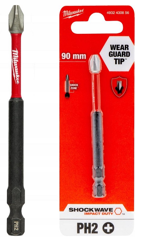 

Milwaukee Bit Udarowy Końcówka Shockwave PH2 90mm