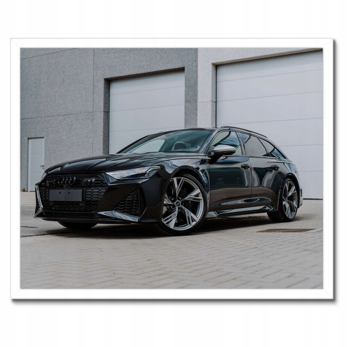 Plakáty v rámu 50x40 Černé auto Audi