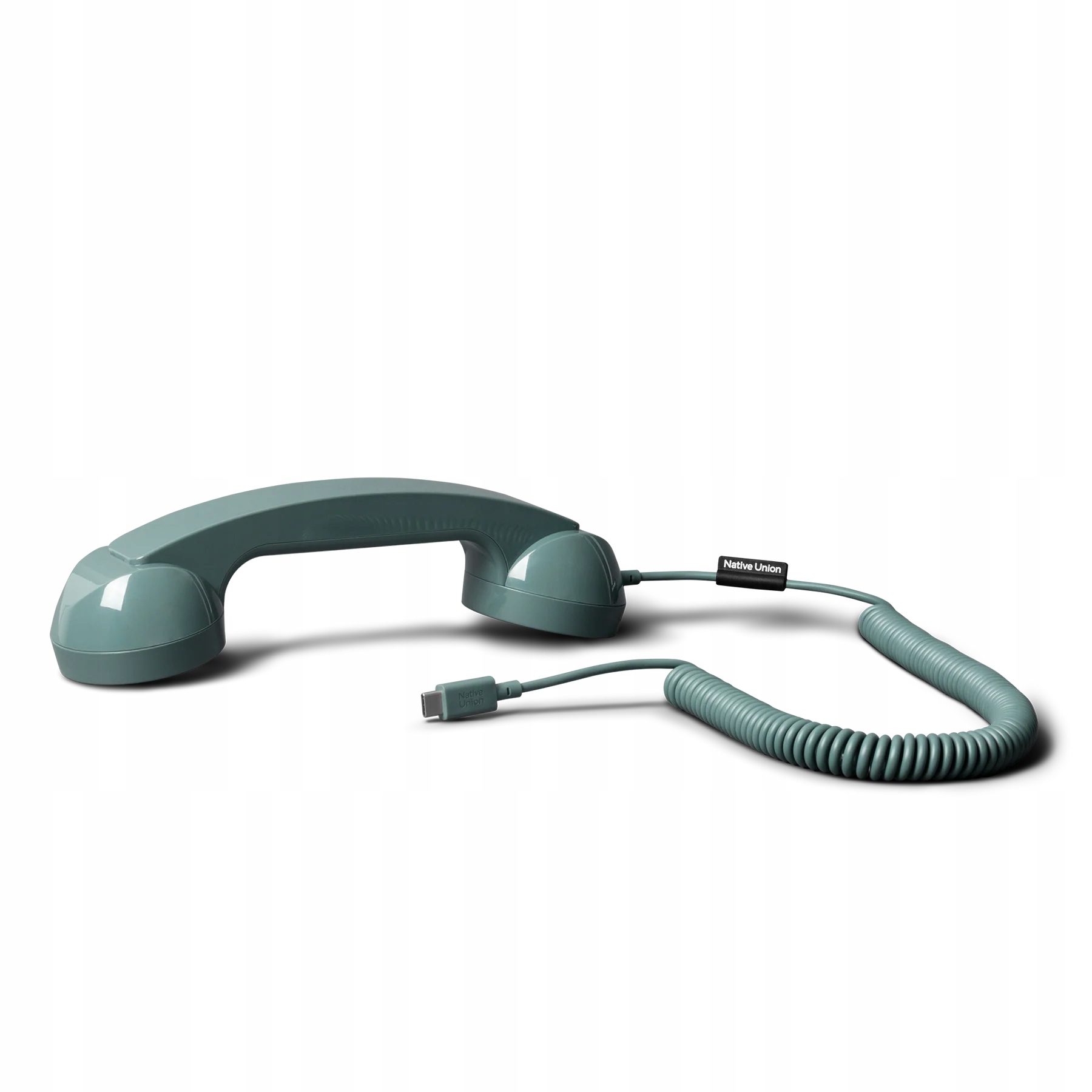 Native Union Retro telefonní sluchátko přijímá ukončování Usb-c hovorů