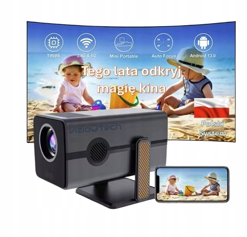 Projektor LED VIZIO TECH A1 czarny 1920x1080 Wi-Fi 4K