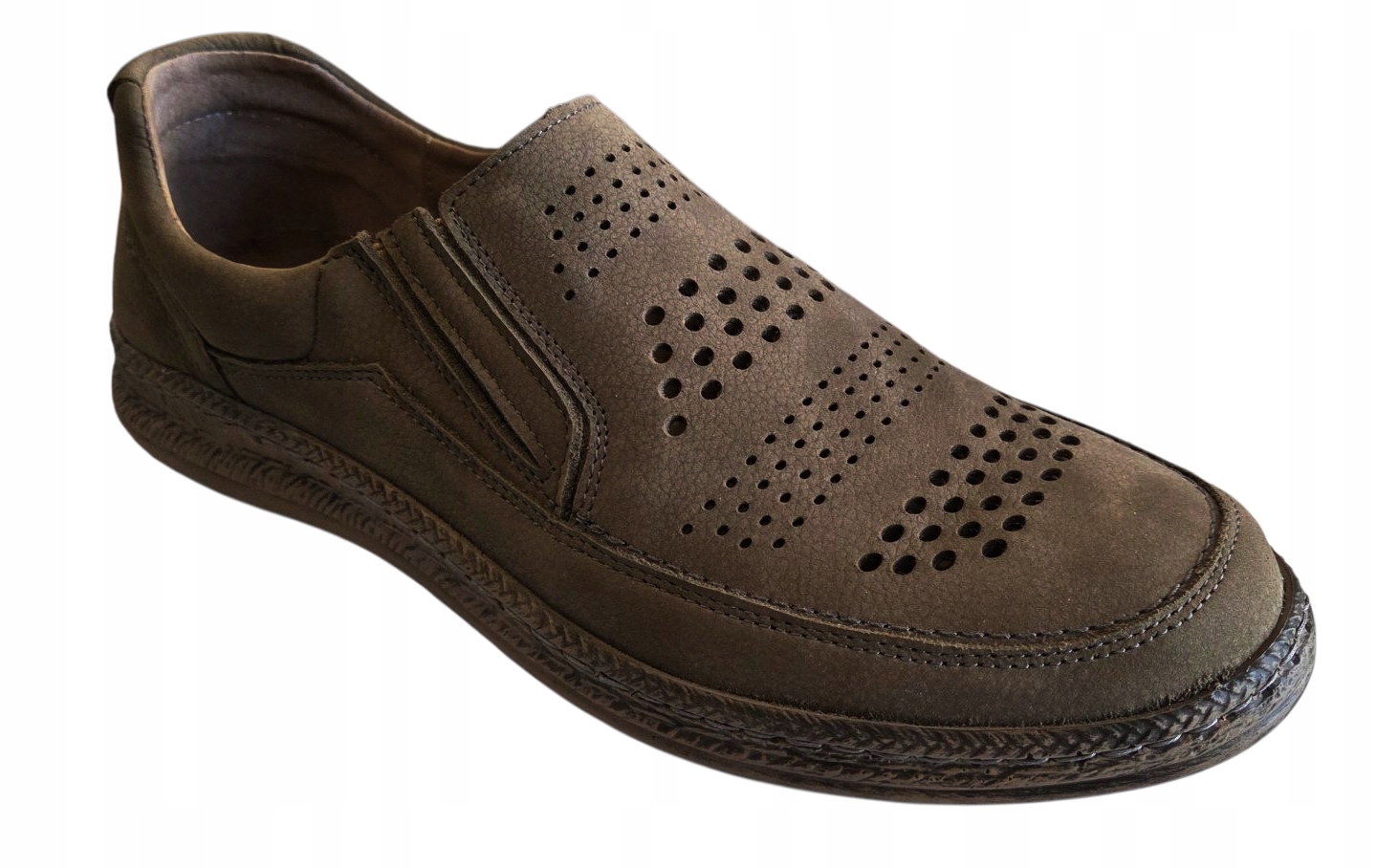 Wasak Pánské Kožené Ažurové Polobotky 0116 vel. 45