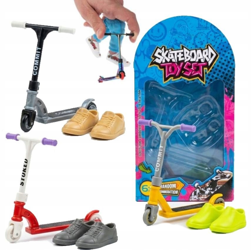 ZESTAW MINI HULAJNOGA NA PALCE + BUTY FINGERSCOOTER 1SZT FINGERBOARD