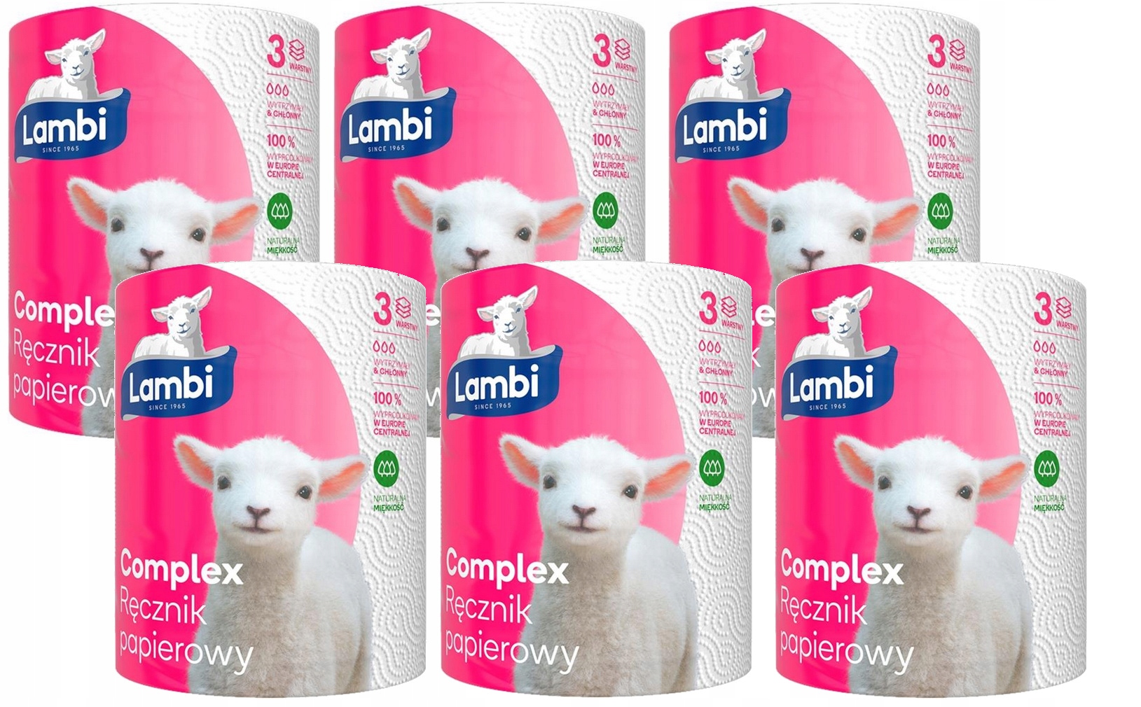 

Lambi Ręcznik Papierowy 3-Warstwowy Complex 6 rol