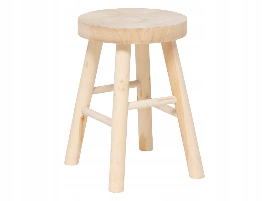 Dřevěná stolička Nyar, Ø 28 cm