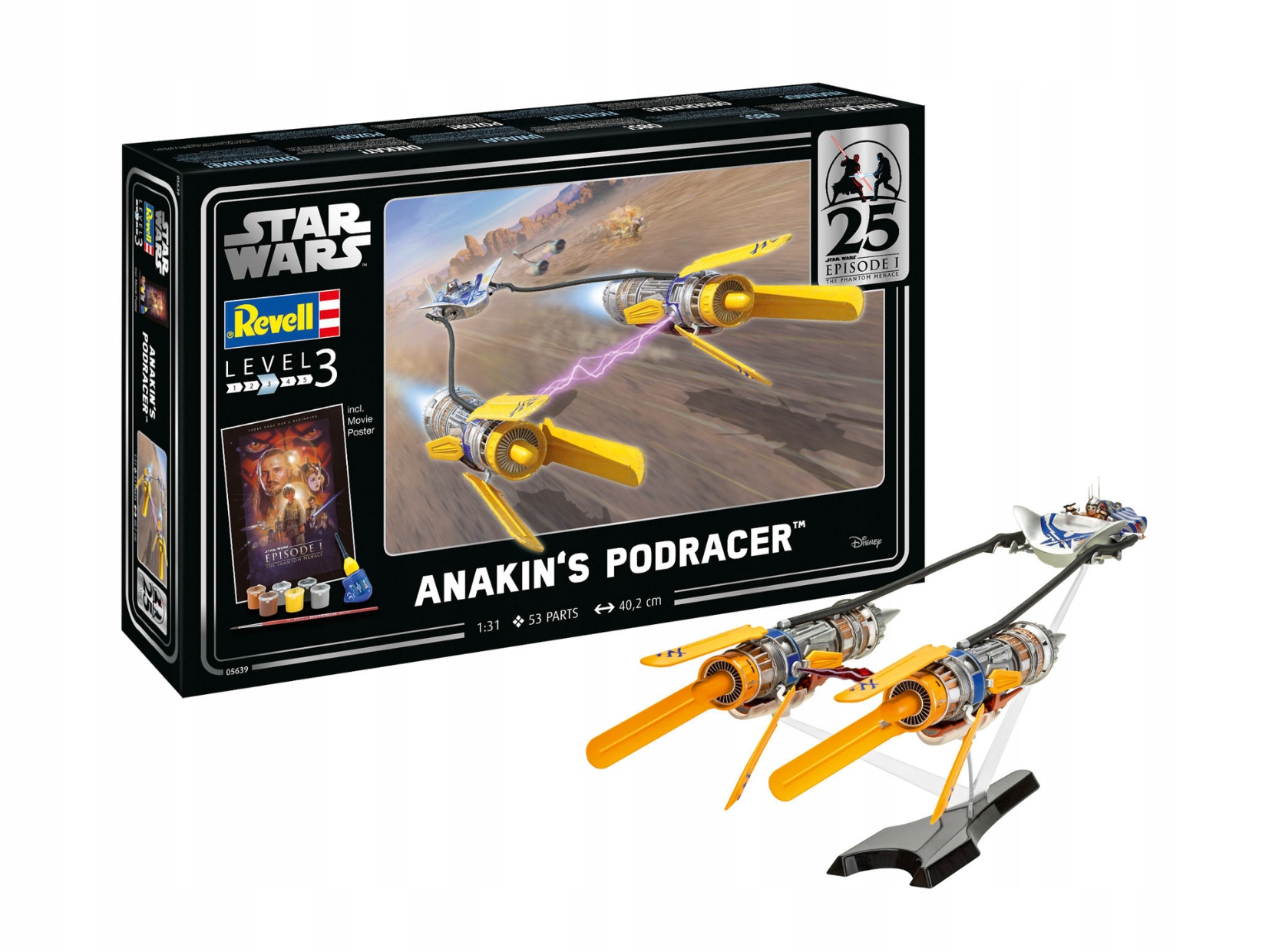 Anakin's Podracer 25 Years of The Phantom Menace sada daru Revell 05639