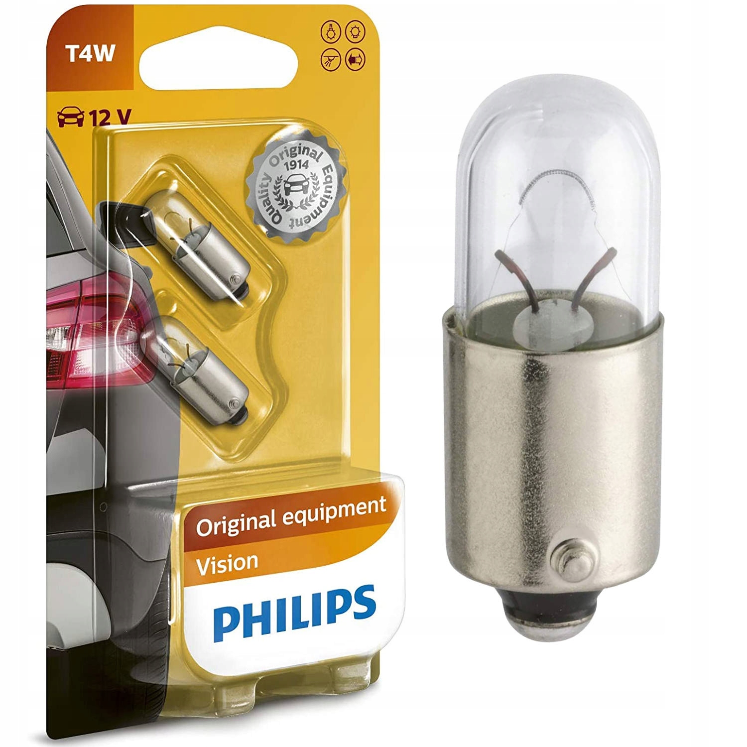 

Philips T4W Vision BA9S Kierunkowskaz Postojowe