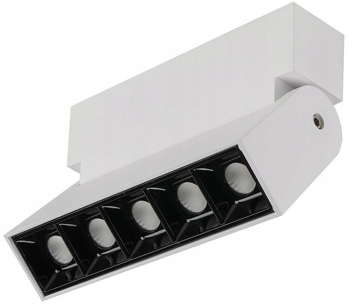 Nástenná lampa Focus biela 10W Led 4000K Stropný reflektor do izby Dom