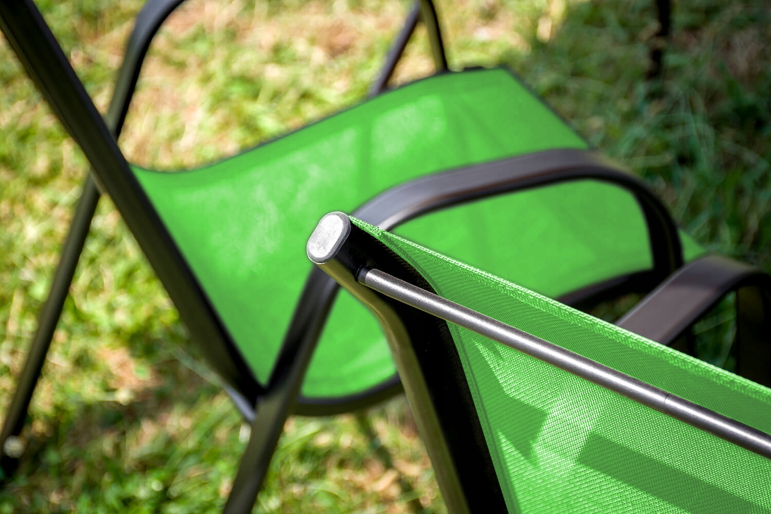 MOCNE KRZESŁO OGRODOWE METALOWE ZIELONE MEBLE TARASOWE BALKONOWE NOWOCZESNE Marka inna