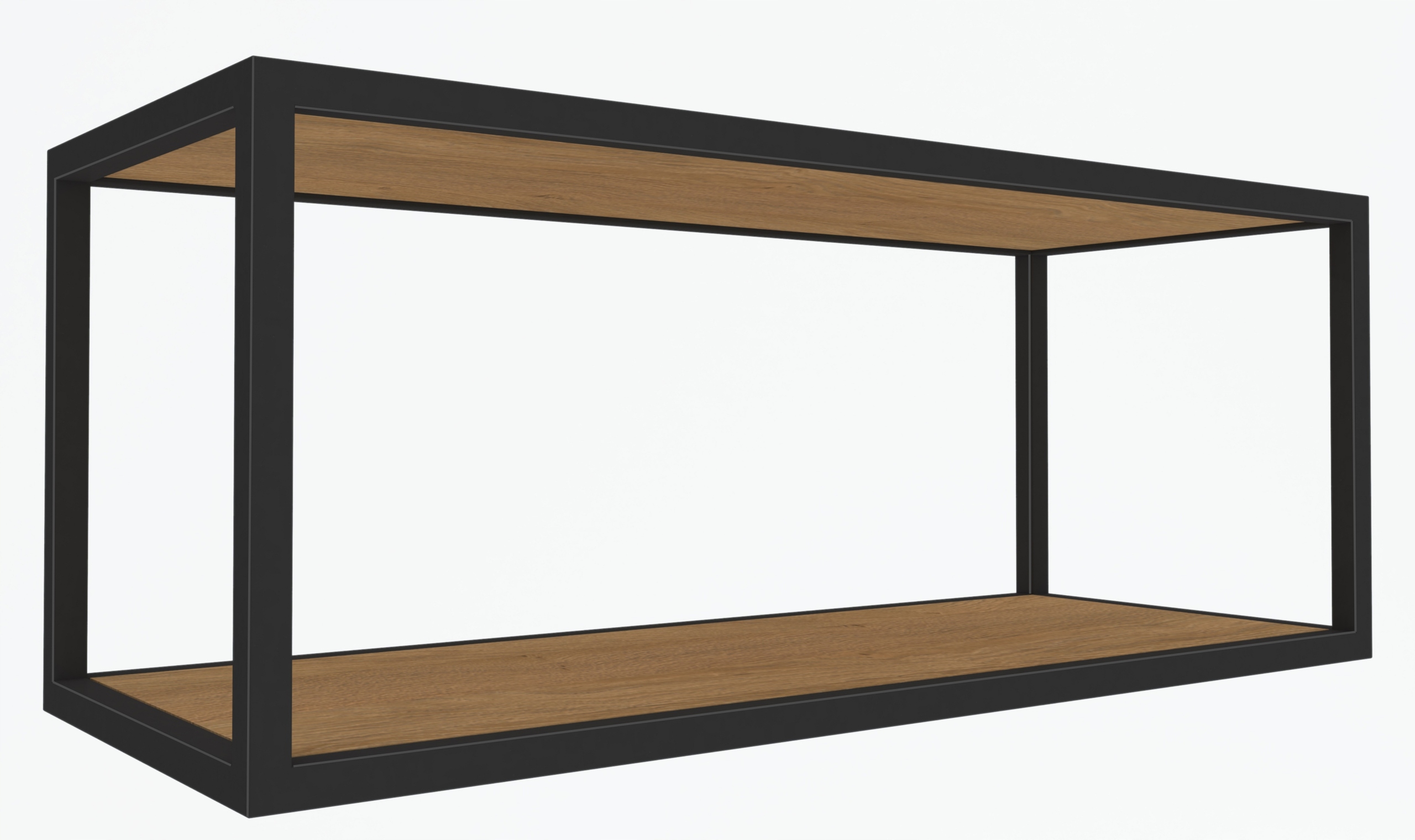 

Półka wisząca metalowa ścienna czarna Loft 60 cm