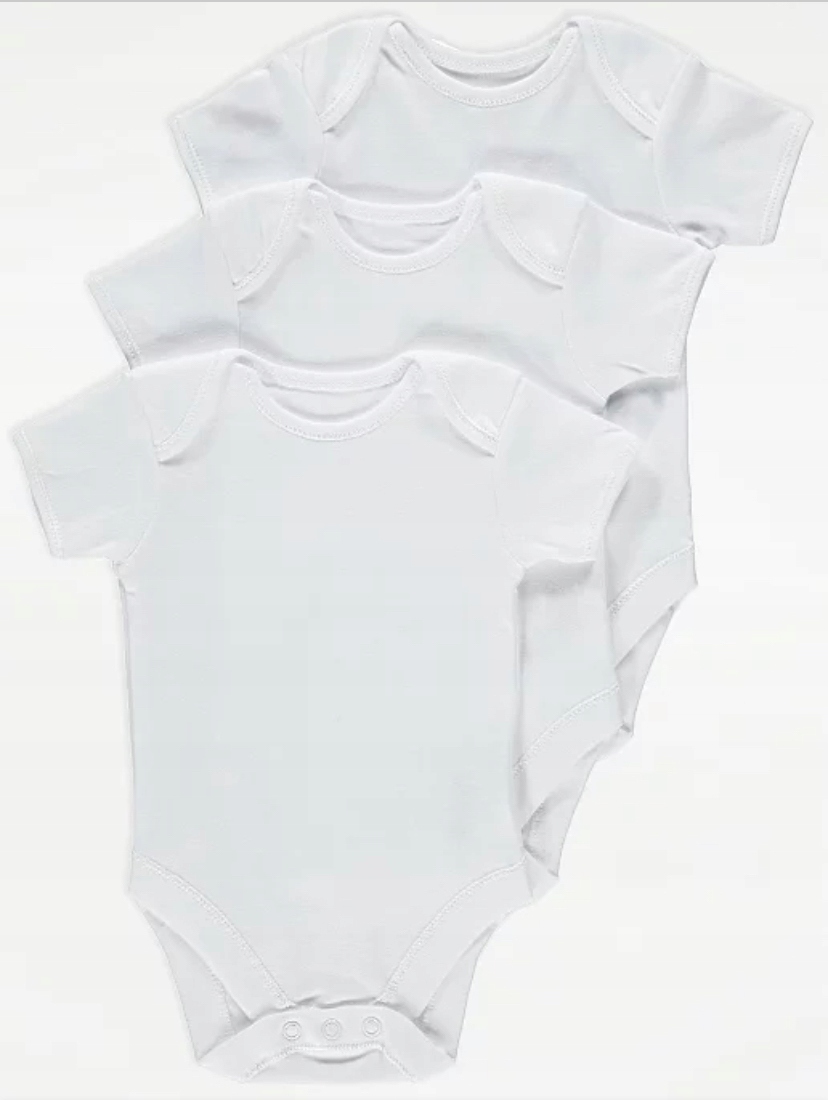

George_ 62-68_3 pack_body krótki rękaw_nowe