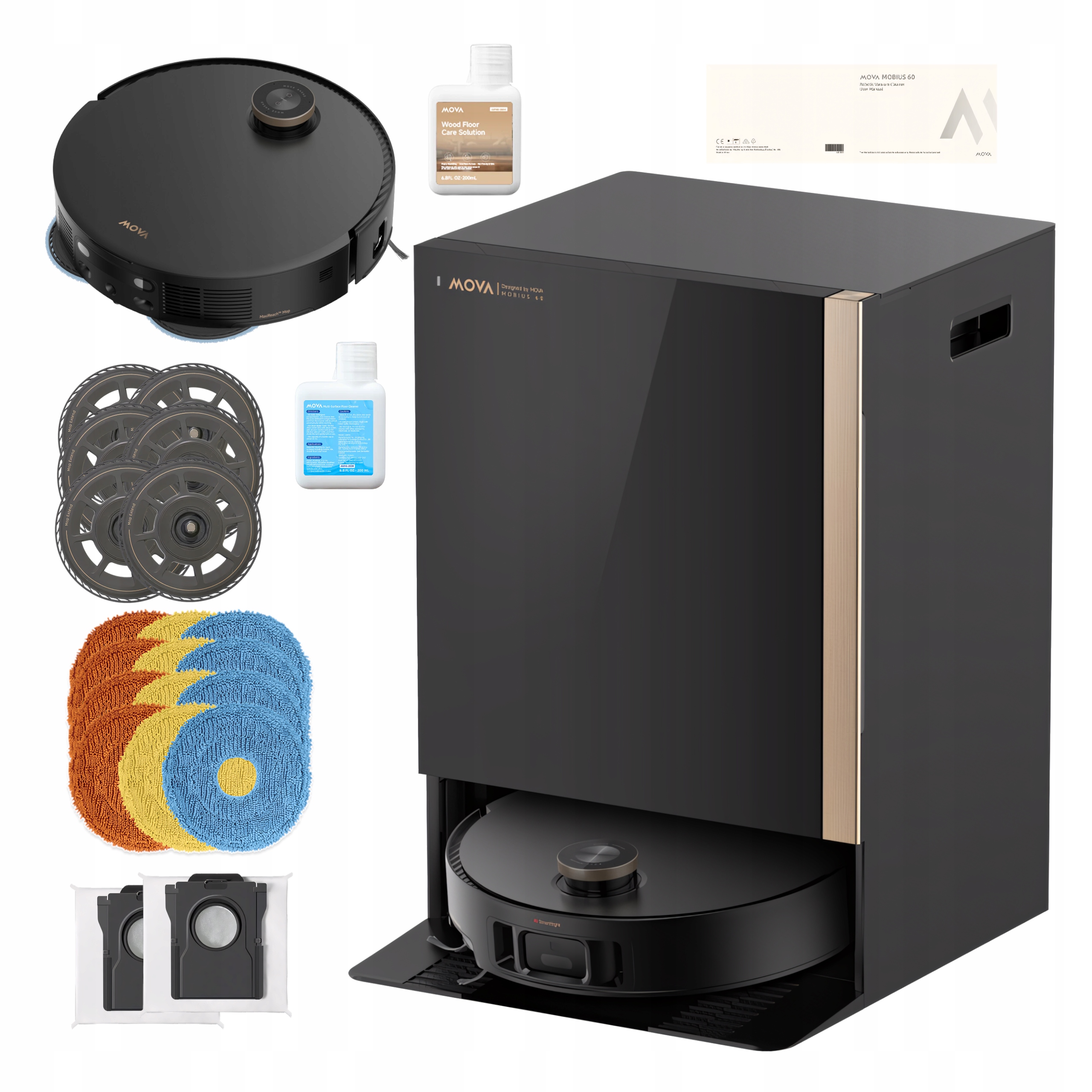 Mova Mobius 60 Automatyczny Robot Sprzątający Odkurzacz Mopujący 30000 Pa