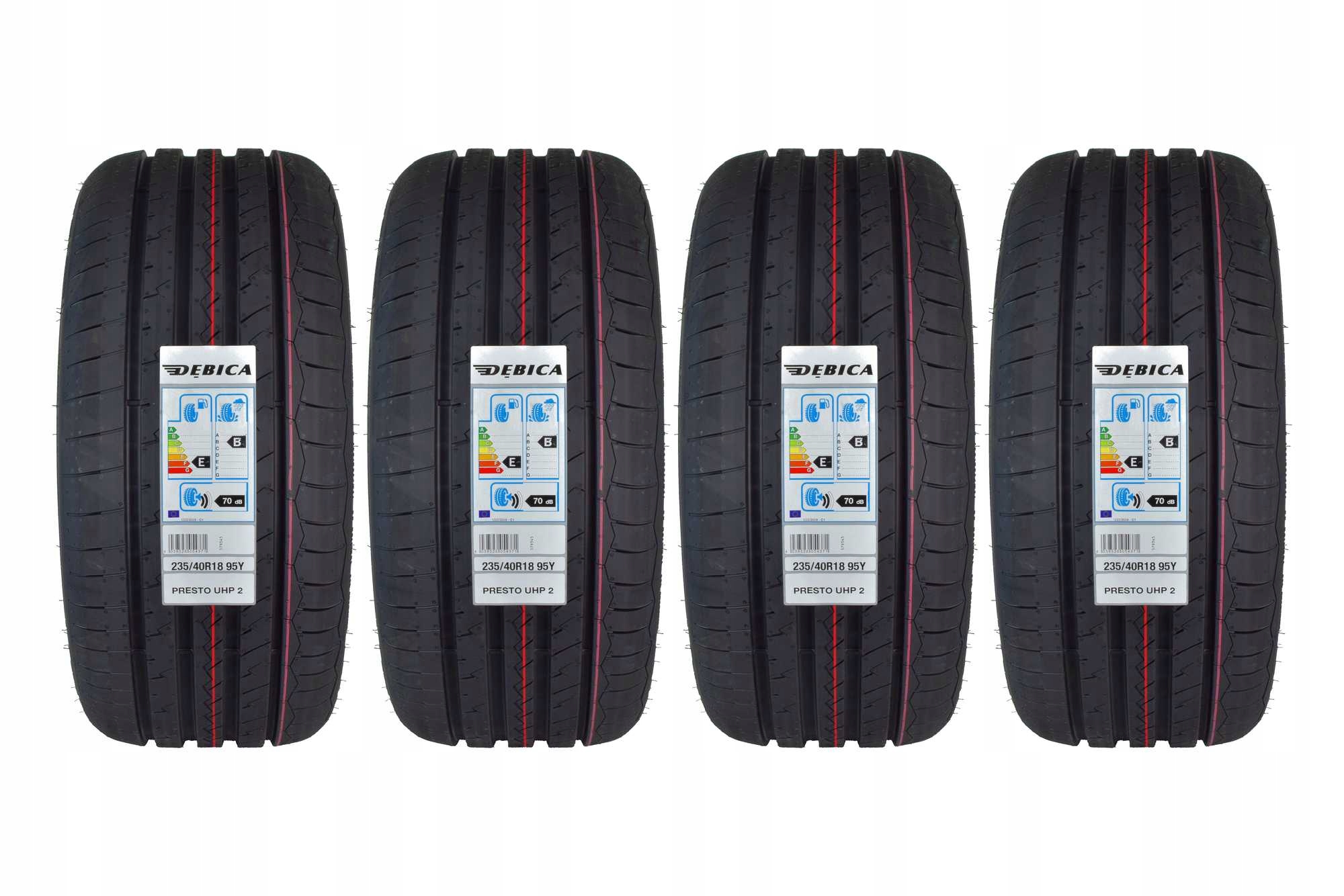 

4 Opony letnie 235/40R18 Dębica Presto Uhp 2