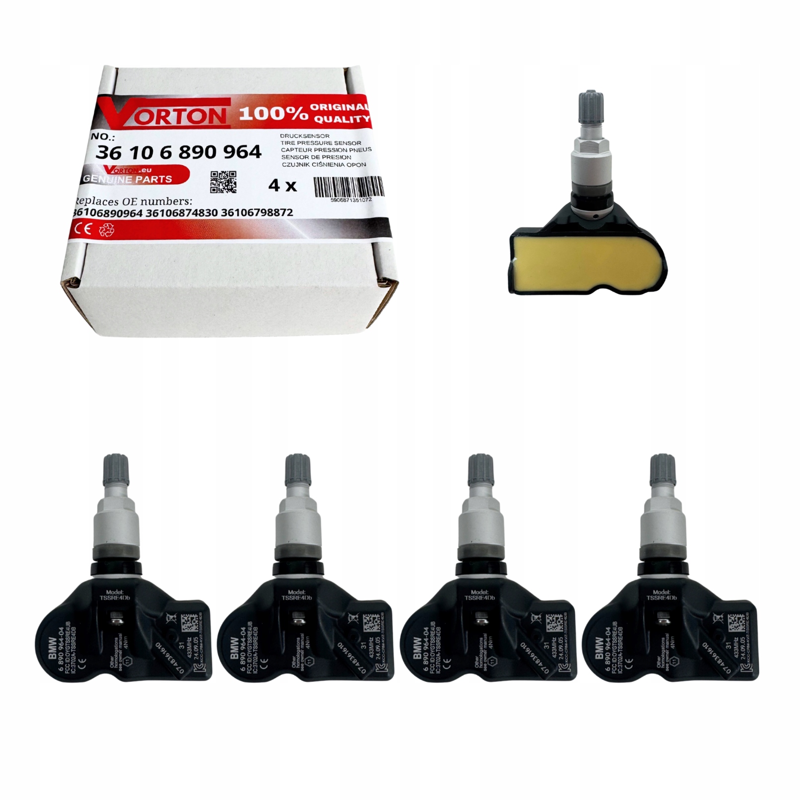 Snímače Tlaku Pneumatík Mini Cooper One R56 Clubman R55 Paceman R61 R60 R58
