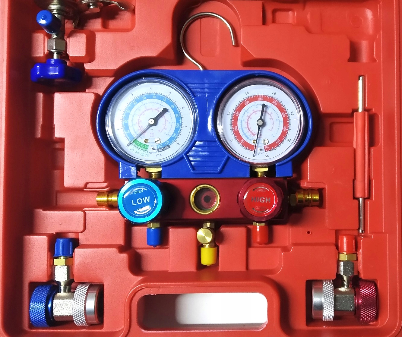 ZESTAW DO SPRAWDZANIA SZCZELNOŚCI TESTER KLIMATYZACJI Marka Kraft&Dele