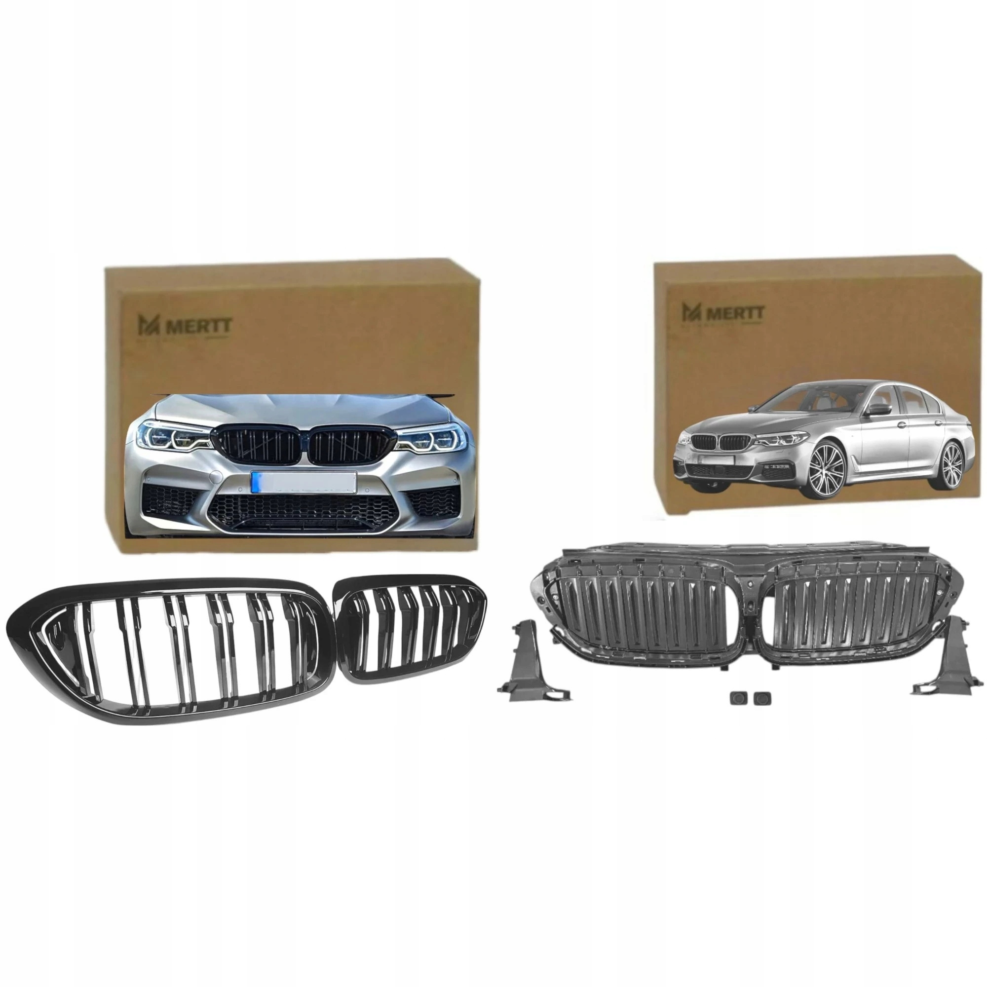 Volant Vzduchu Roleta žaluzie Atrapa Grill Ledvinky Bmw 5 G30 G31 17-20