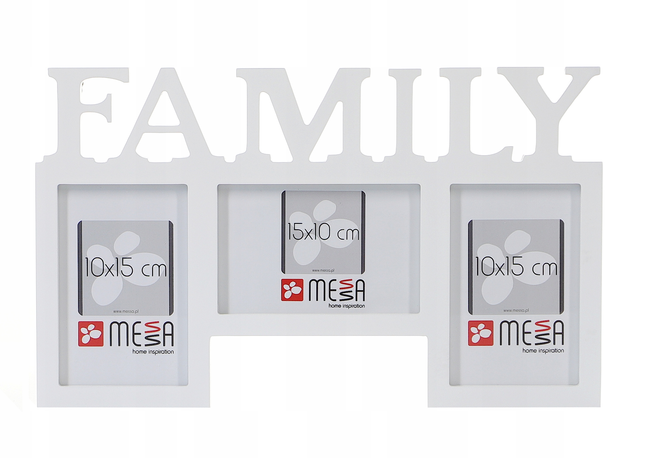 

Duża Wisząca Drewniana Ramka Rama 3 x 10x15cm