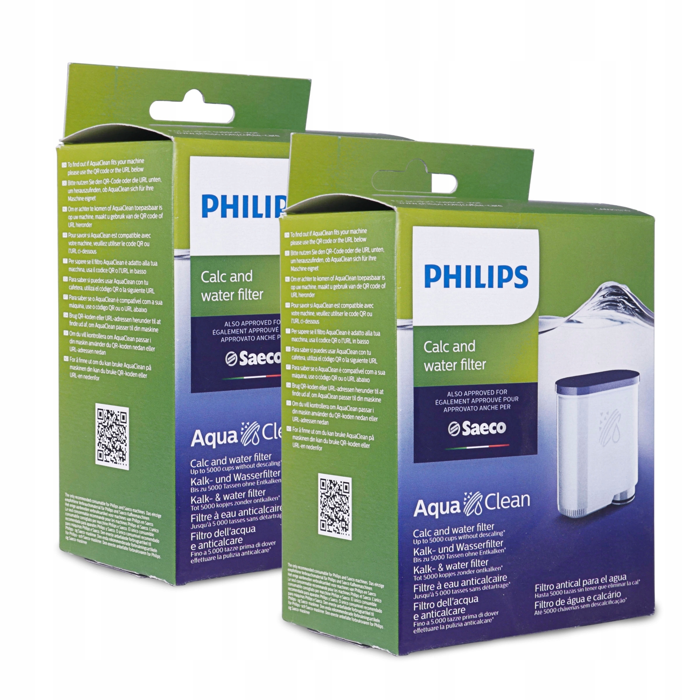 

2x Filtr wody do ekspresu Philips 5000 LatteGo
