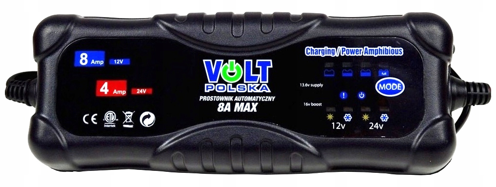 2X PROSTOWNIK ŁADOWARKA 12/24V 8A DO AKUMULATORA MIKROPROCESOR AGM GEL Kod producenta 6PRO122408