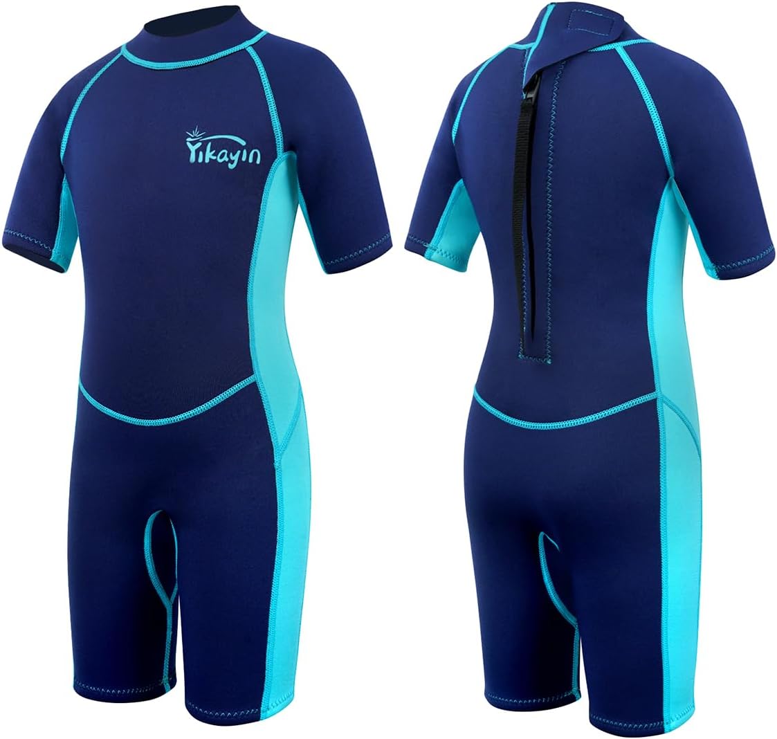 Yikayin Kombinezon neoprenowy Krótka Pianka dla dzieci 2,5mm S 105-115 cm