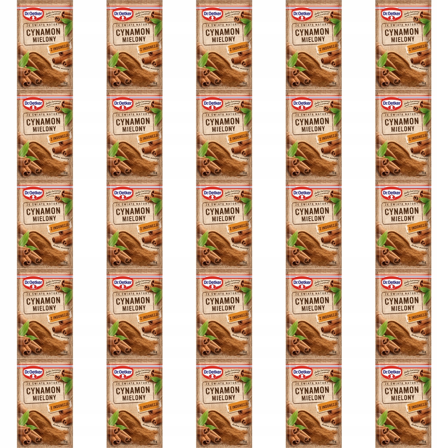 25x 15g Dr . oetker cynamon mielony z Indonezji Karton
