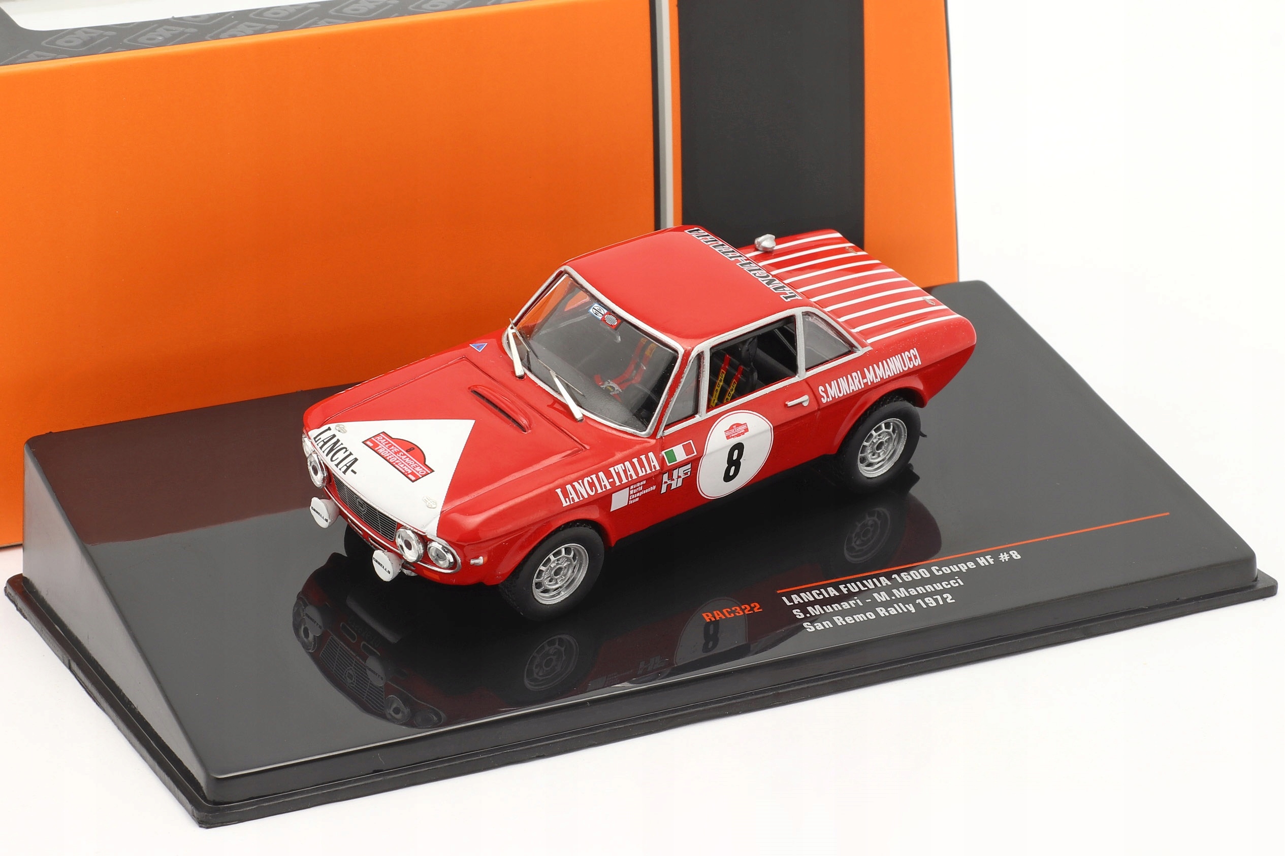 Ixo Lancia Fulvia 1600 #8 Munari San Remo '72 1:43