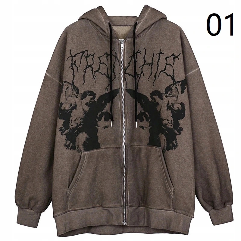 

Bluza Z Kapturem goth grunge harajuku Anioł Bluzy
