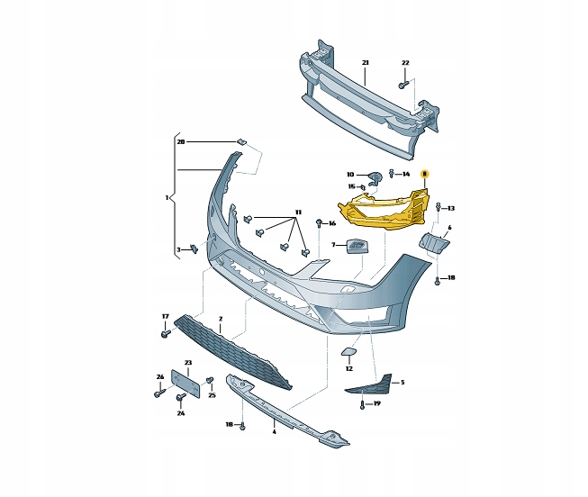 5F0807350B - КРОНШТЕЙН ДЕРЖАТЕЛЬ ФАРЫ SEAT LEON ПРАВЫЙ