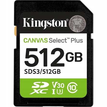 Karta Sd Kingston Canvas Select Plus Gen3 512 Gb