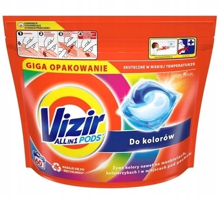 Levně Vizir, All in 1 Kapsle na barvu, 60 kusů