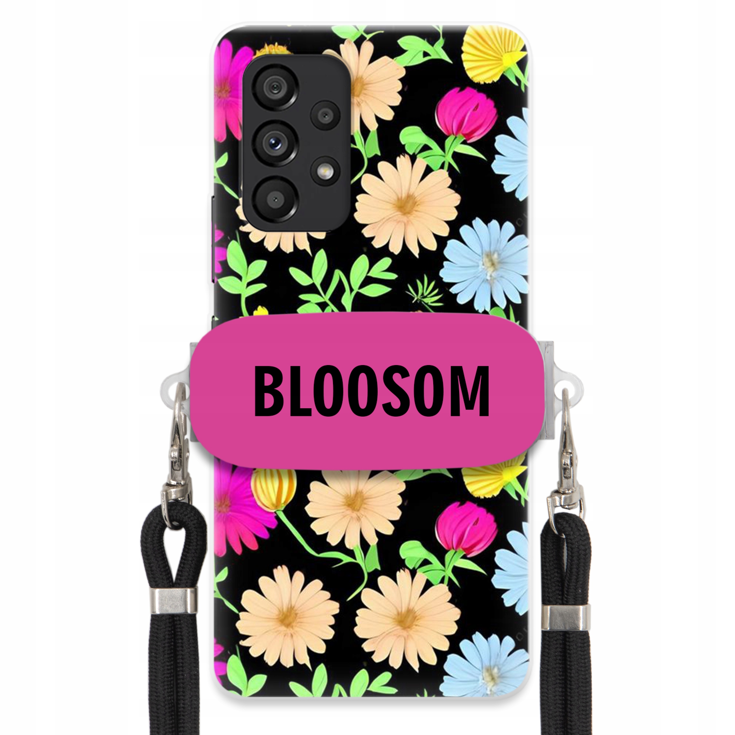 Pouzdro Držák Crossbody pro Samsung M53 5G Kryt Case Květiny Bloosom Flower