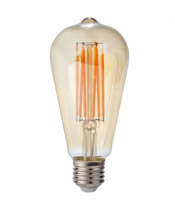 

Żarówka dekoracyjna Led Filament Cog ST64 E27 9W