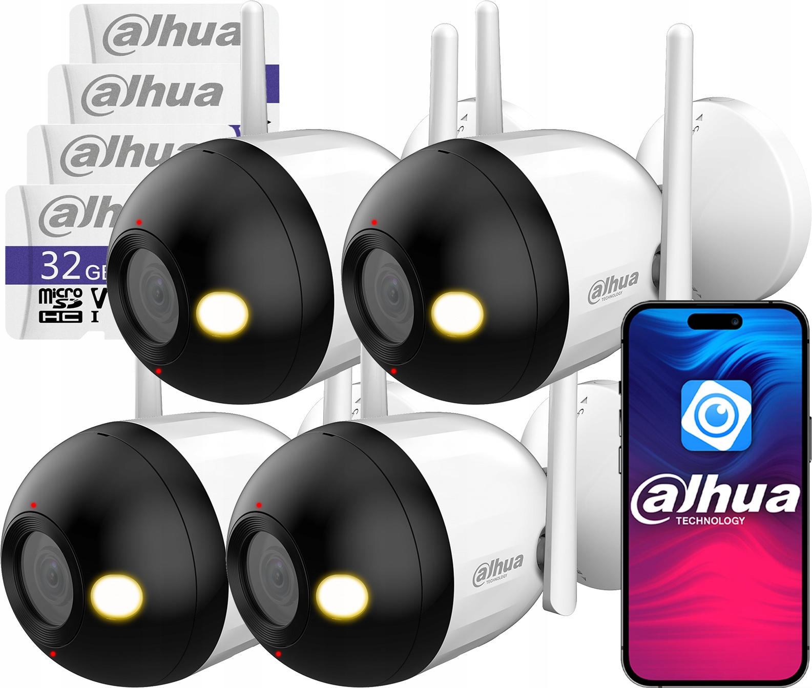 WiFi kamera Dahua x4 4MPx F4C-PV Smart Dual Light 32GB Audio Detekcia Ai