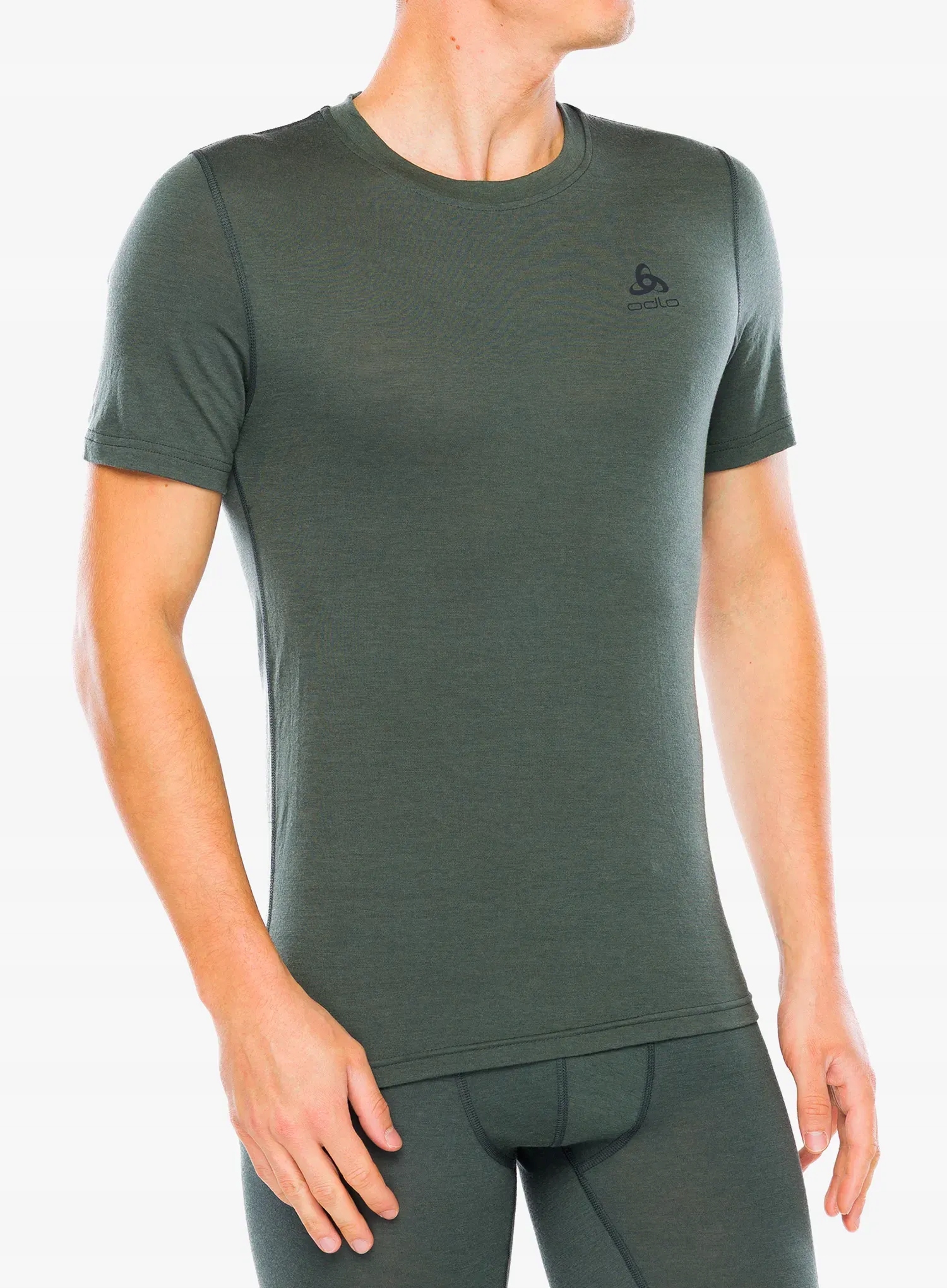 Termoaktivní tričko Odlo Merino 200 Bl Top Crew Neck Ss urban chic XL