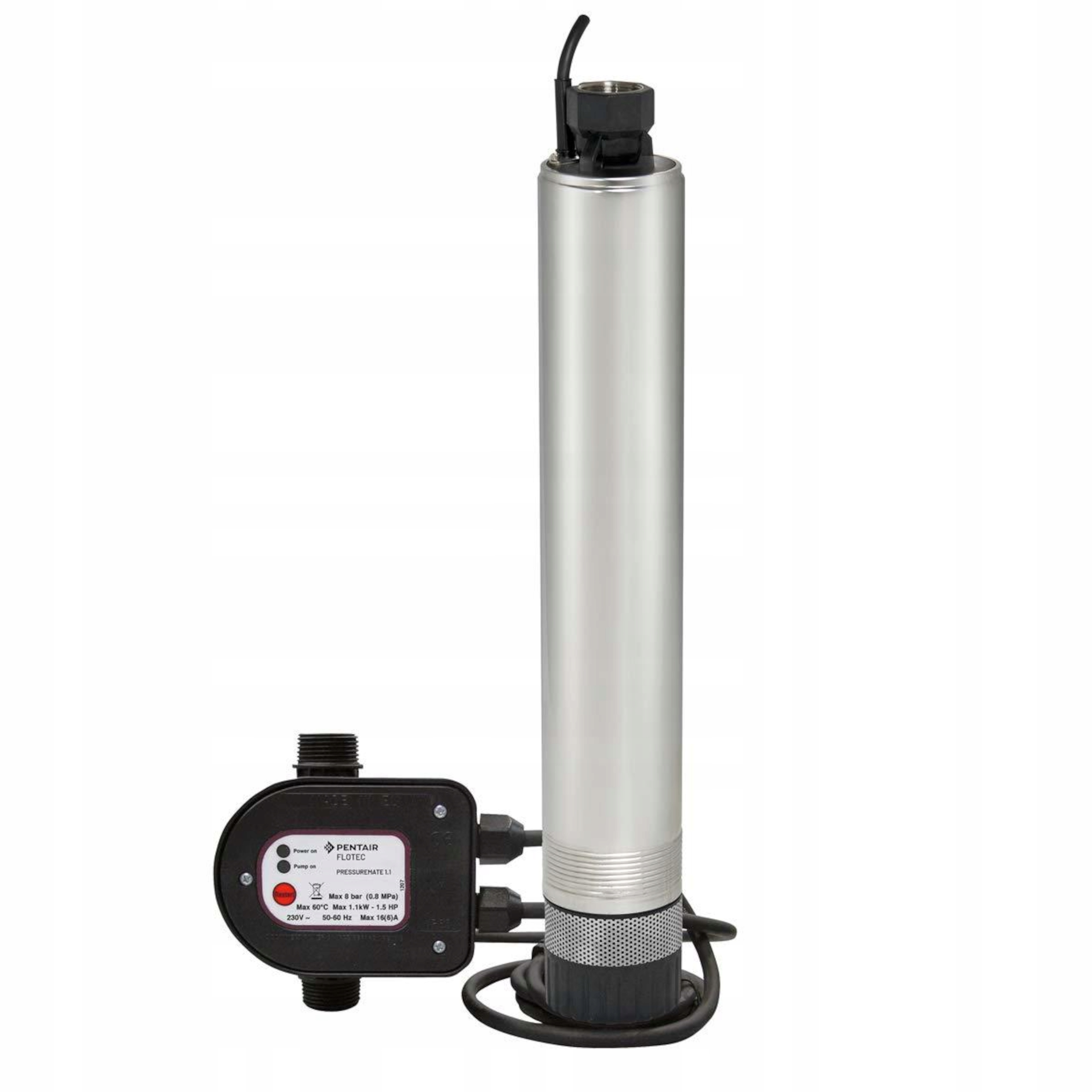 Mocna Pompa Głębinowa 1100W Ze Stali Nierdzewnej 6000L/H Zawór Zwrotny