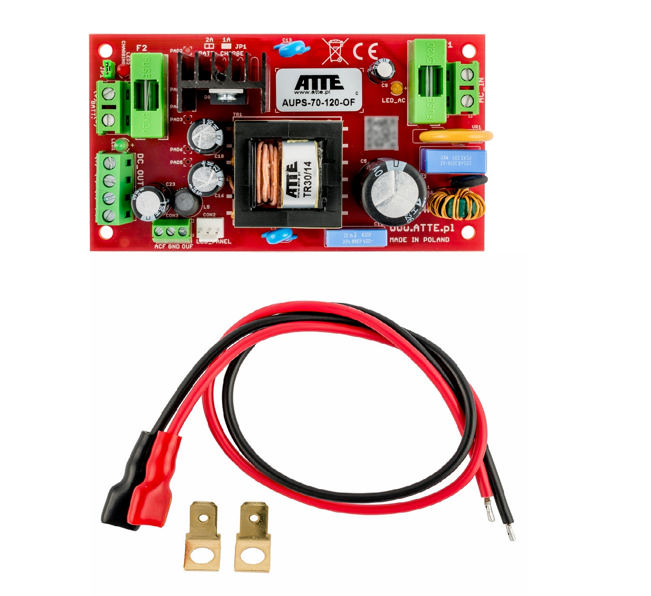 Impulzný Napájací Zdroj Atte AUPS-70-120-OF 6A 12V