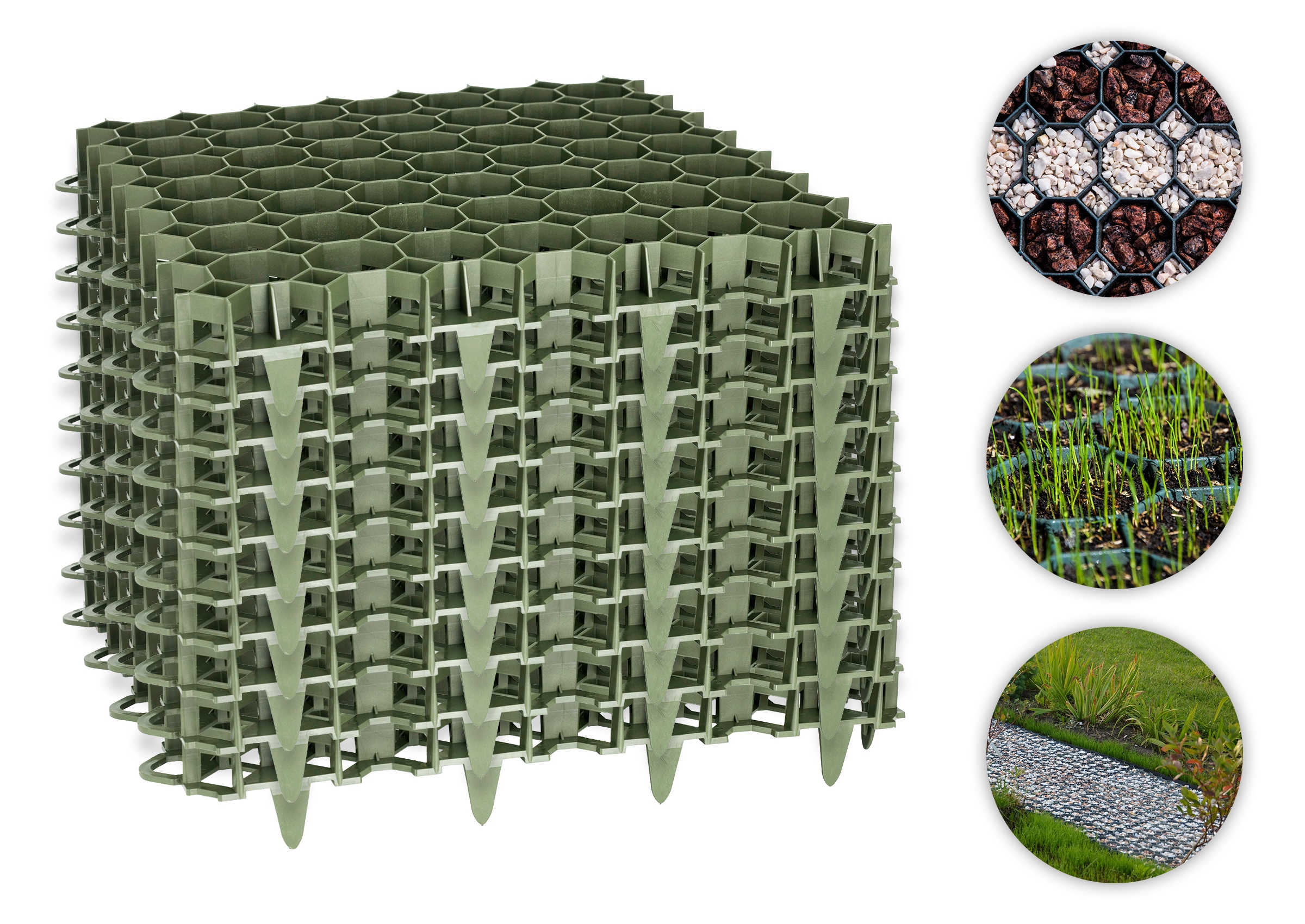 

10 szt Geokrata Kratka Trawnikowa Podjazdowa