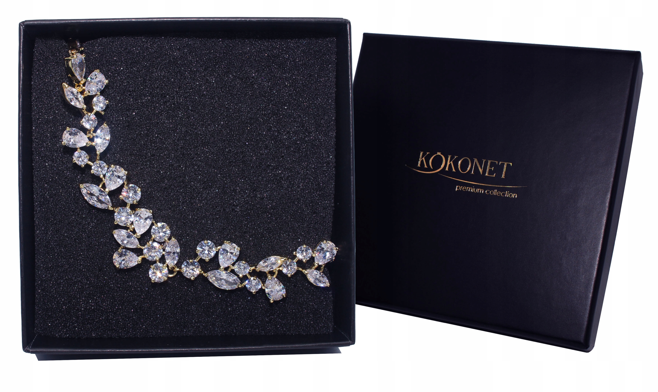 Dámský zlatý svatební Náramek Krabička bonus