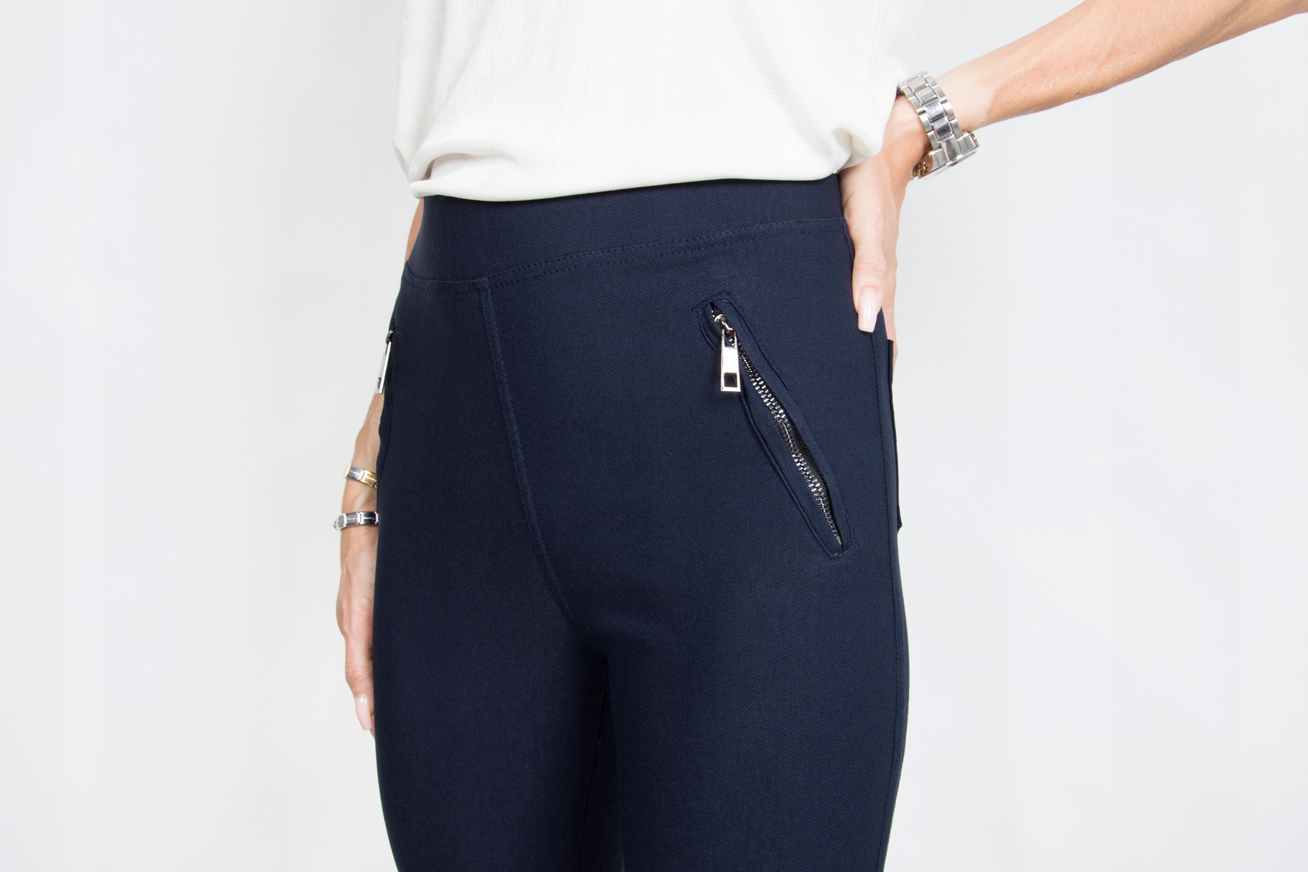 GL02_G DAMSKIE SPODNIE WYSZCZUPLAJĄCE r.XL/XXL Długość nogawki długa