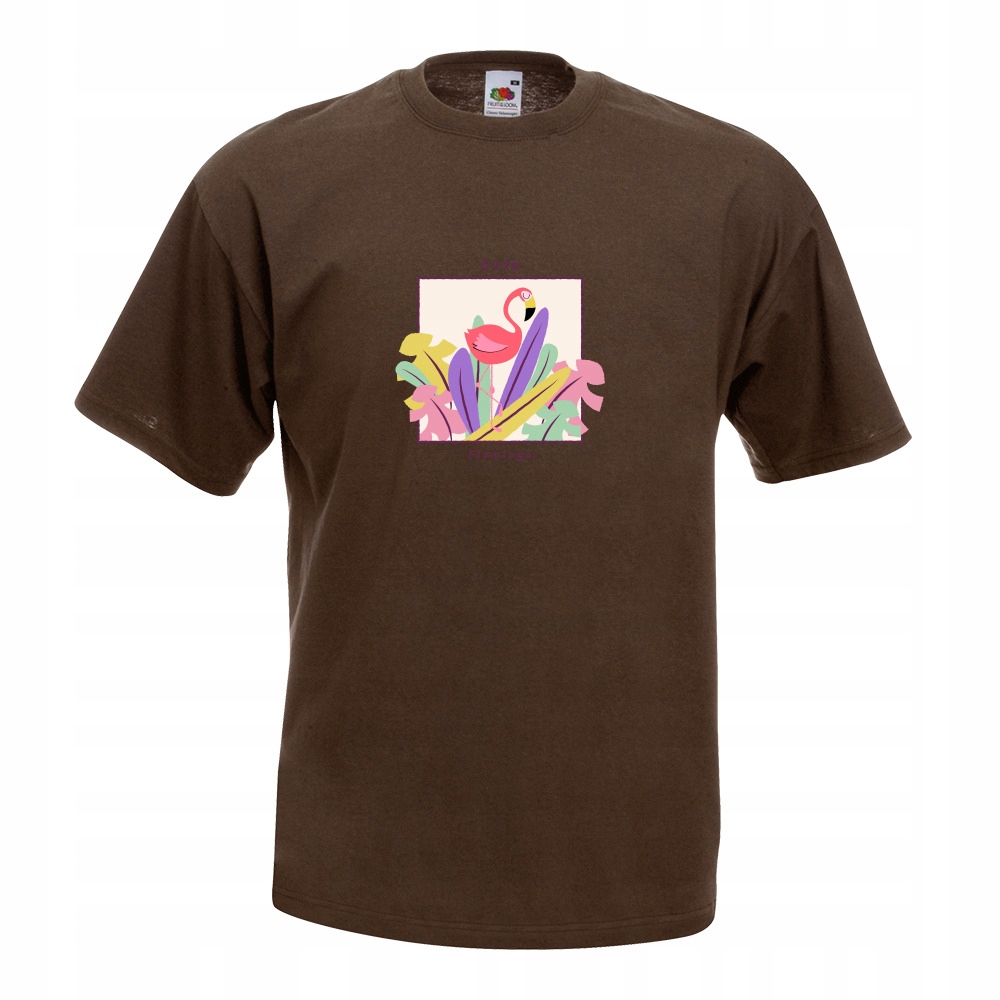 

Koszulka cute flamingo flaming M brązowa