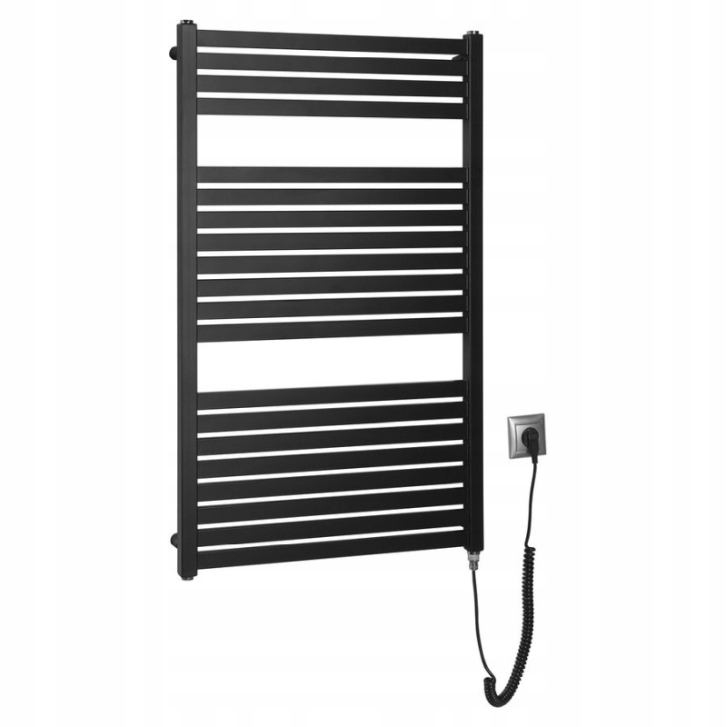 Aqualine Tondi-e elektrický ohrievač 600x970 mm 400 W čierny mat DE466T
