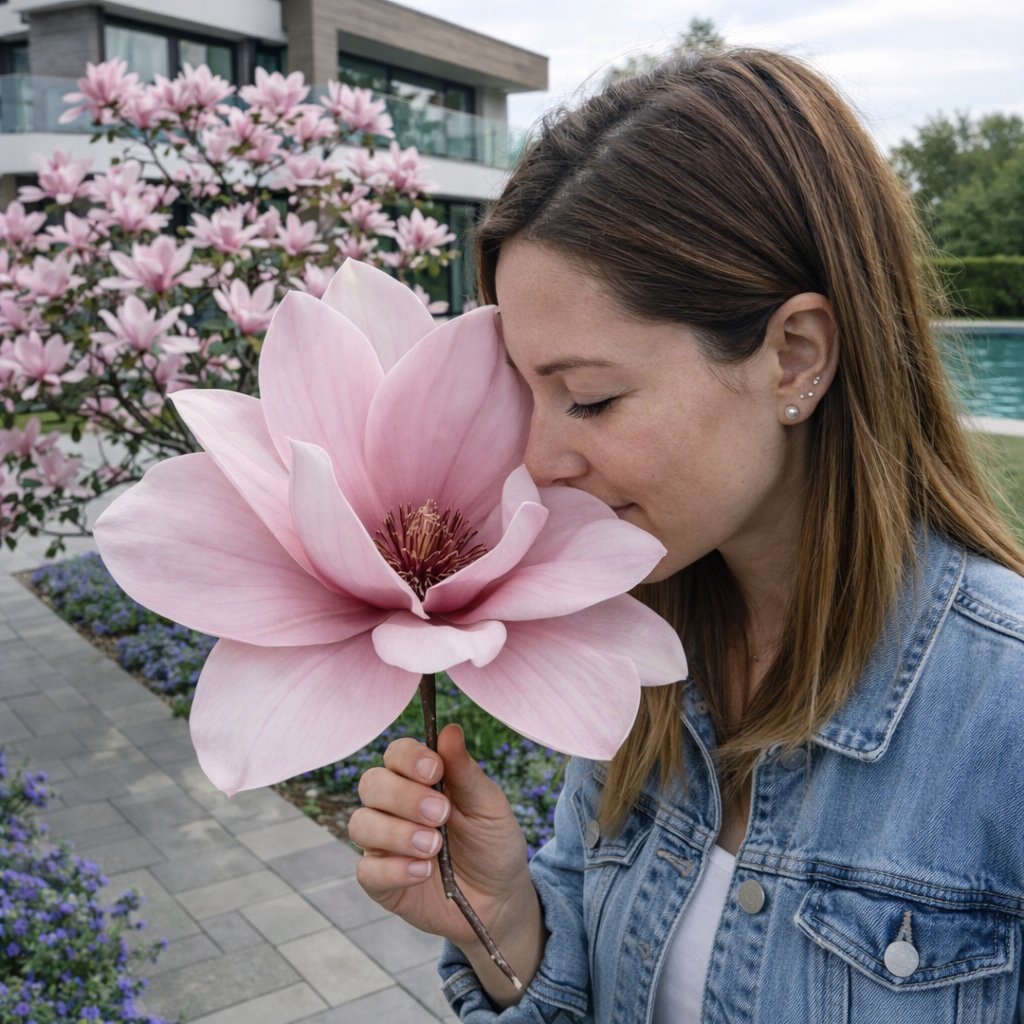 МАГНОЛИЯ АТЛАС ГИГАНТСКИЕ 35 СМ ЦВЕТЫ УНИКАЛЬНЫЙ