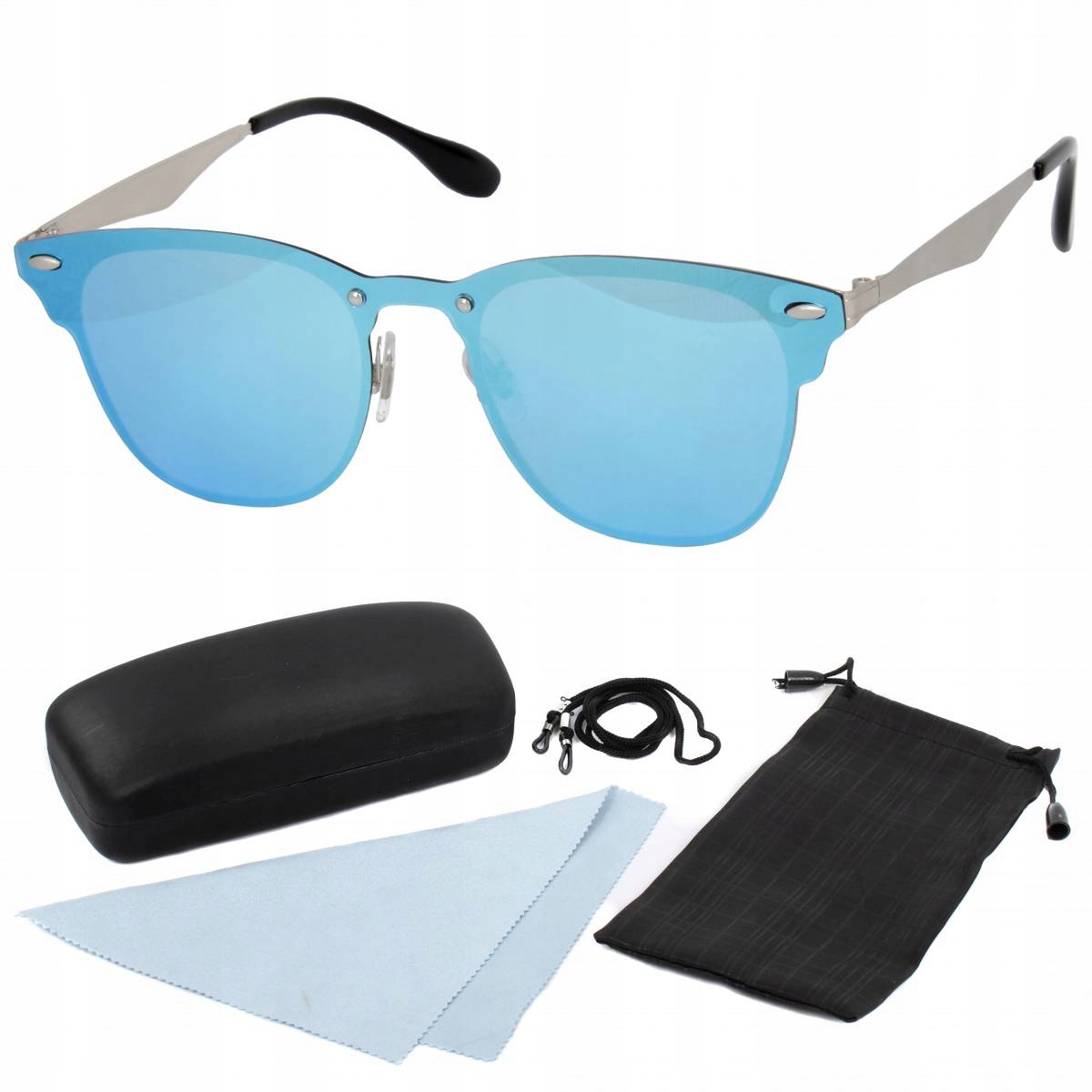 Modré polarizační sluneční brýle Polar Fashion 8080C3 s pouzdro