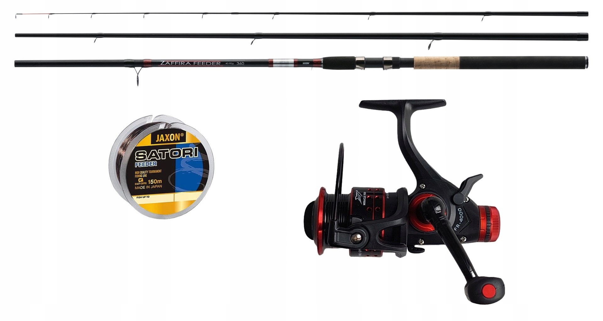 Zestaw Gruntowy Jaxon Feeder Kołowrotek Wolny Bieg